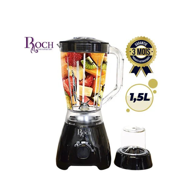 Blender 2 en 1 - Roch - 1.5 L-RBL-125-C Blender 2 en 1 - Roch - 1.5 L-RBL-125-C